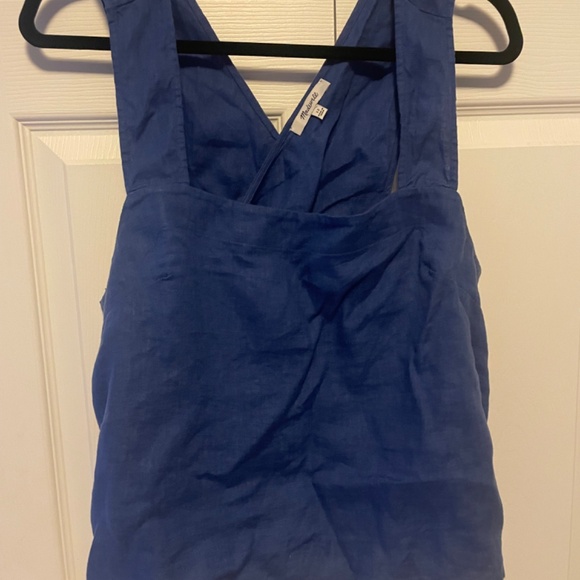 Madewell linen cross back tank - Picture 2 of 3